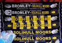 Bromley and Solihull Moors scarves outside Wembley today