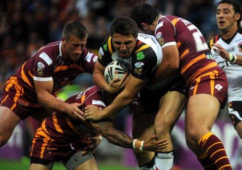 Match pictures from Bulls' game against Huddersfield Giants