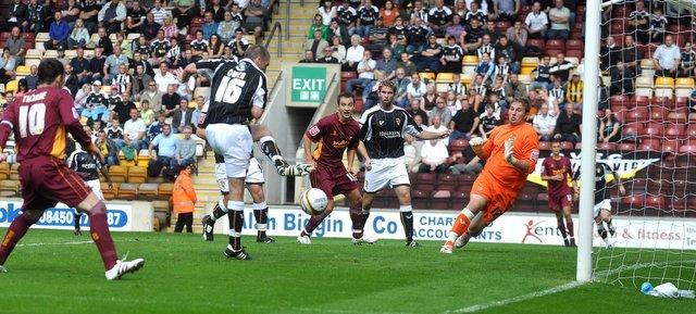 Action from City's game with Port Vale
