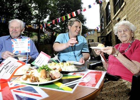 Residents at a care home have been treated to delicacies from around the world during International Food Day. 
