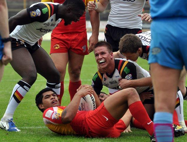 Match pictures from Bulls' game against Catalan Dragons