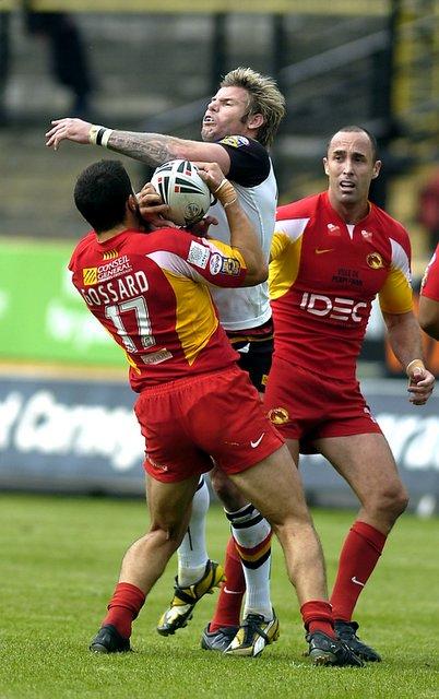 Match pictures from Bulls' game against Catalan Dragons
