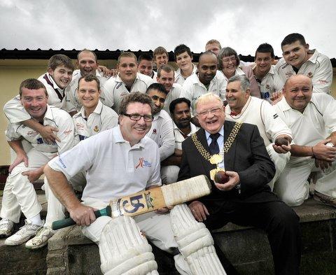 Appalling weather failed to dampen the spirits during a charity cricket match to raise money for the Lord Mayor’s Appeal. 
