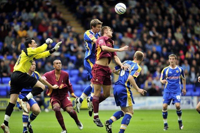 Action from City's game at Shrewsbury.
