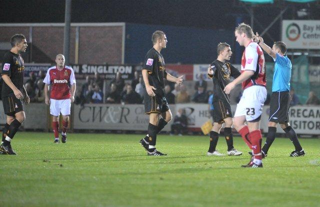 Action from City's game at Morecambe.