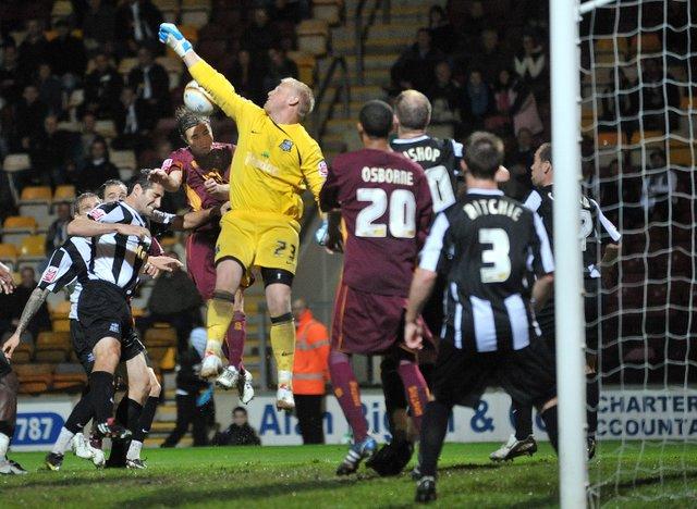 Action from City's Johnstone's Paint Trophy game with Notts County.