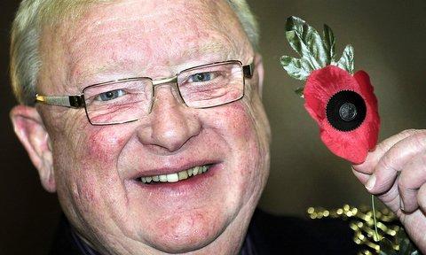 The Lord Mayor of Bradford, Councillor John Godward, received the first poppy as this year's Poppy Appeal was launched. 