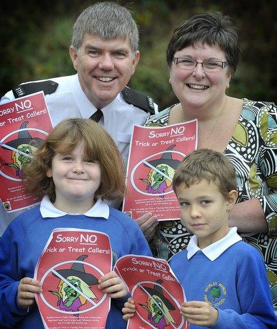 Pupils at a Bradford primary school were being given tips on how to stay safe during Halloween in a special assembly. 