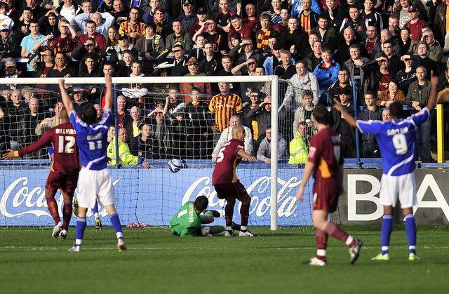 Action from City's game at Macclesfield.