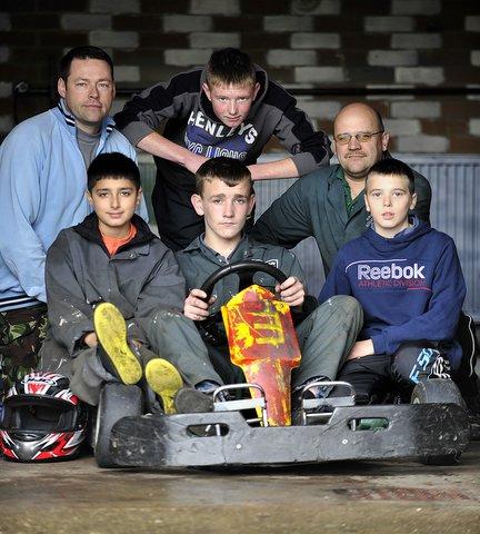 Teenagers raced the clock during a go-kart time trial session at Buttershaw Youth Club in Bradford. 