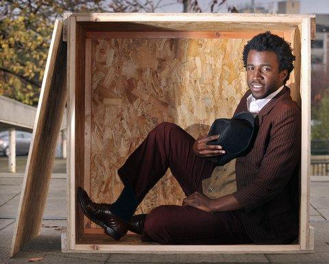 Artist Simeon Wayne Barclay has re-enacted a historic journey in a box from Bradford to Leeds as part of Black History Month.
In 1851 American citizen Henry ‘Box’ Brown made the journey between the two cities in a box. 
