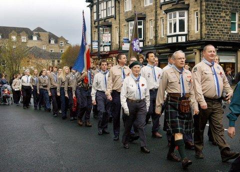 Remembrance Day at Ilkley.
