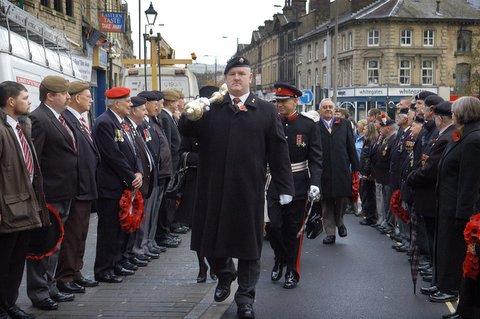 Keighley Remembrance Day Parade.