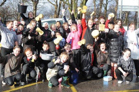 Pupils at Low Ash Primary School washed cars to raise money for Children in Need.