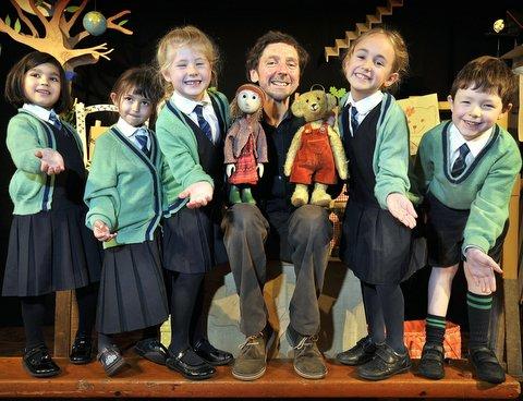 Puppeteer Simon Hatfield delighted pupils at Lady Lane Park School in Bingley with an inventive interpretation of a well-known fairy tale Goldilocks and the Three Bears.