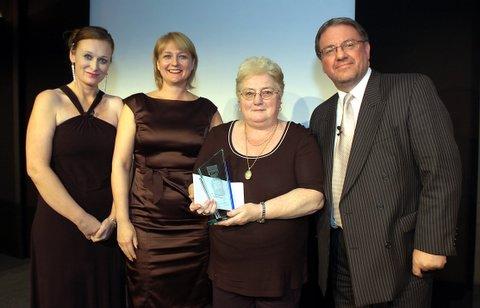 Brenda Hodgson - Best Citizen (Community Service) winner. Left to right, Debbie Lindley, Diana Fowler (Grattan), Brenda Hodgson, Perry Austin-Clarke.