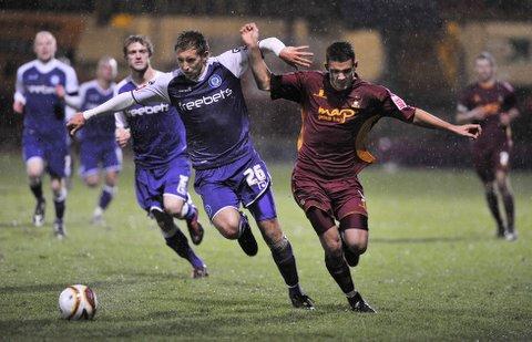 Action from Bradford City's game with Rochdale.
