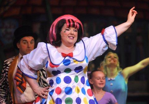 Leanne Jones in a scene from Jack and the Beanstalk.