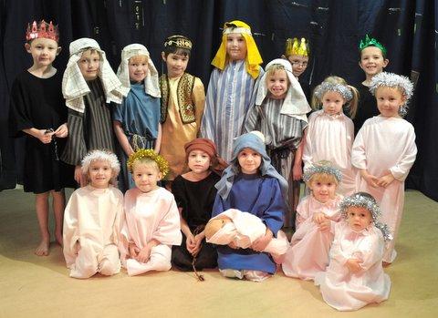 The cast of Idle C of E Primary School Nativity.