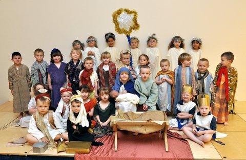 The cast of Russell Hall Primary School Nativity.