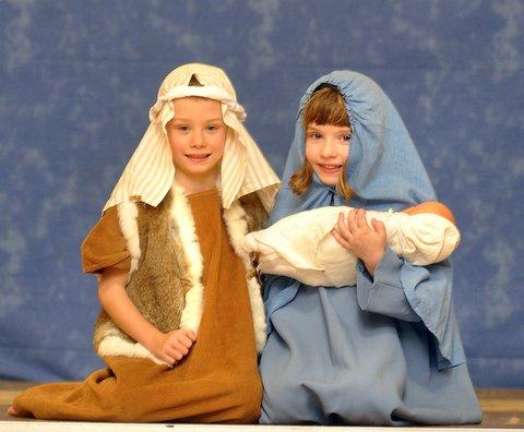 Mary and Joseph in St Walburga's RC Primary School Nativity were Jacob Ward and Millie Fearnley.