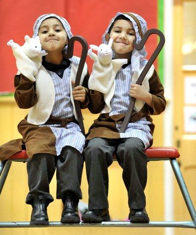 Appearing in Frizinghall Primary School Nativity are Sufyan Rafi and Rawais Sheeraz.
