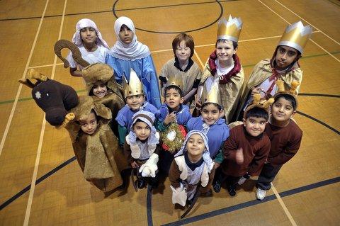 The cast of Frizinghall Primary School Nativity.