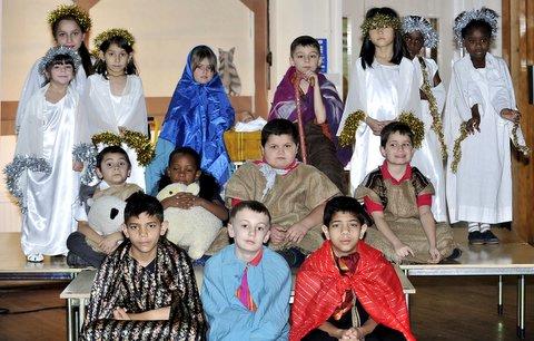 The cast of Springwood Primary School Nativity.