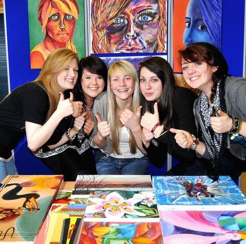 Creative students at Ilkley Grammar School put on performances and offered visitors a chance to buy unique works of art at a creative arts evening. 
Refreshments were provided by students raising money for the 2010 World Challenge expedition to Ecuador.