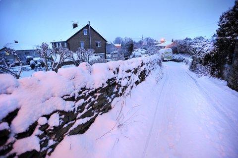 Snow in East Morton.