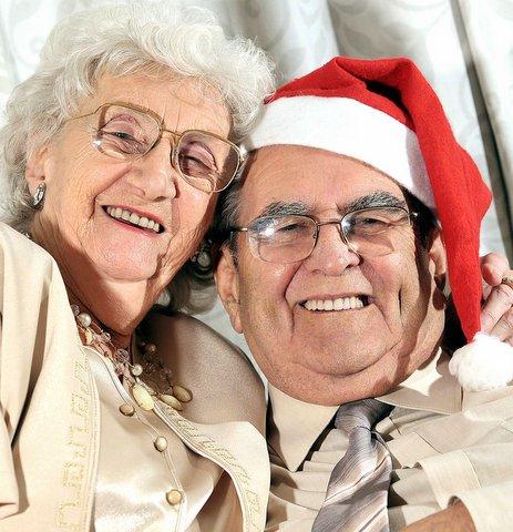 On Christmas Eve 60 years ago Charlie Pedder and his bride-to-be Muriel walked down the aisle at St James’s Church in Thornton, Bradford. 
They celebrated their diamond anniversary with friends and are planning a short break in Morecambe. 