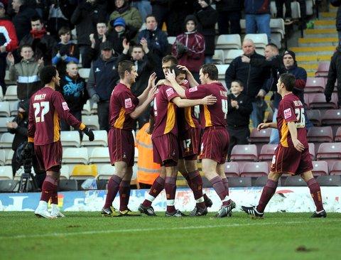 Action from Bradford City's game with Shrewsbury.