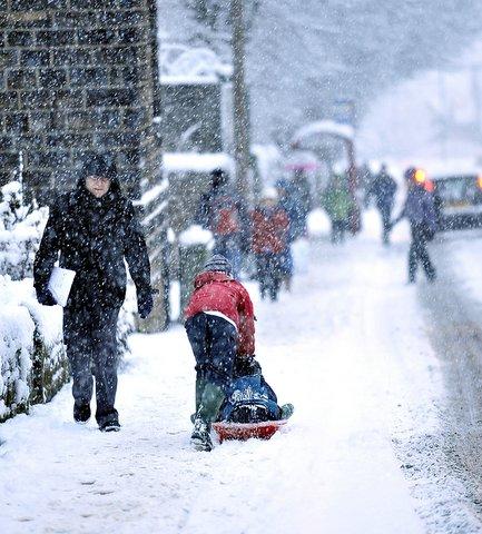 Sledges proved to be one of the best ways of getting about.