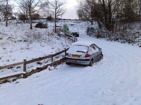 The road to Thwaites Brow at Keighley, sent in by Darren Bean.