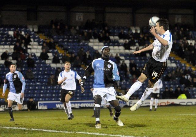 Action from Bradford City's game at Bury.