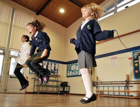 Rucksacks and certificates have been presented to pupils at Ley Top Primary School in Allerton, Bradford, for raising money for the British Heart Foundation. 
About 150 pupils raised £279 by taking part in a skipping challenge called Jump Rope for Heart