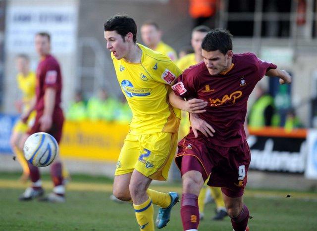 Action from Bradford City's game at Torquay.