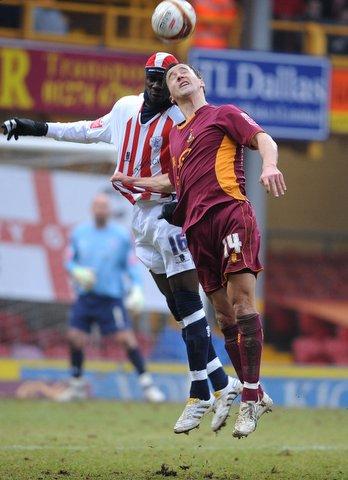 Action from Bradford City's game with Bury.
