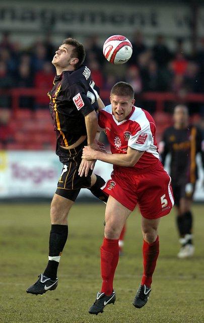 Action from Bradford City's game at Accrington.