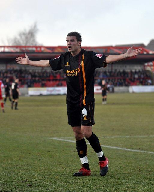 Action from Bradford City's game at Accrington.