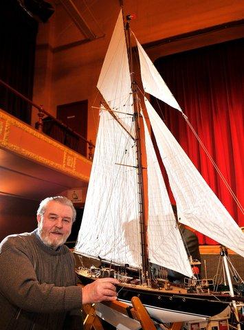 Hundreds of model boat fans moored up Yeadon Town Hall for the Leeds and Bradford Model Boat Club’s Yorkshire Model Marine Expo. 
The 200 exhibits included the Titanic and the Royal Yacht Britannia, a replica of the boat built for George IV in 1893.