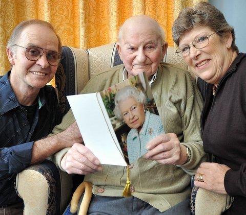 A former Bradford mill worker has celebrated his 100th birthday with family visiting from Australia David and  Vivienne.
Leslie Kerslake had a party at The Orchards Care Home, Heaton, where he has been a resident for almost a decade.