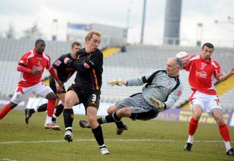 Action from Bradford City's game at Rotherham.