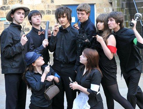 Drama students devised their own play to kill off the competition at a regional event. 
Performance Drama School’s entry at the Bingley Robertshaw Festival was based on the board game Cluedo.
