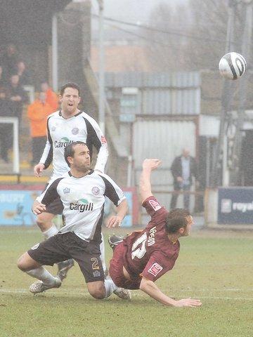 Action from Bradford City's game at Hereford.
