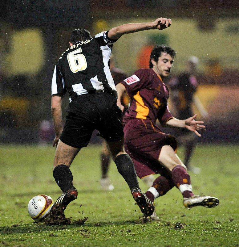Action from Bradford City's game with Notts County.