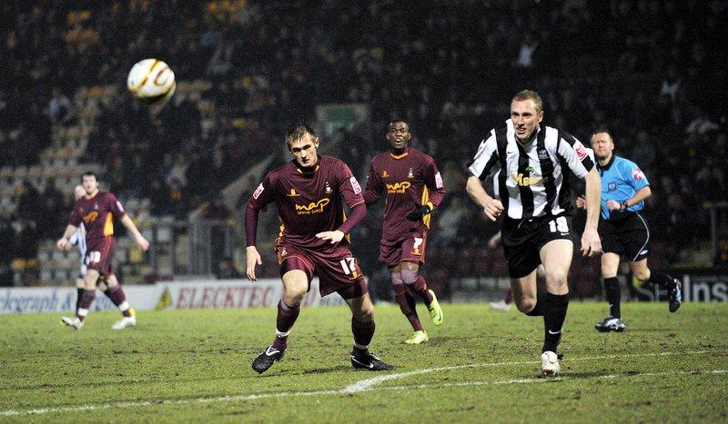Action from Bradford City's game with Notts County.