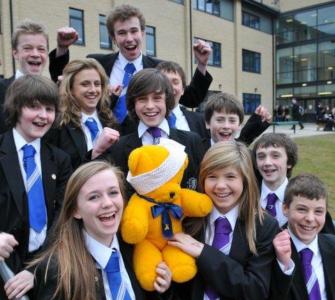 Pupils in Ilkley are celebrating after being named among the country’s best Children in Need fundraisers. 
Ilkley Grammar School’s efforts contributed more than £4,800 to last year’s appeal. 
