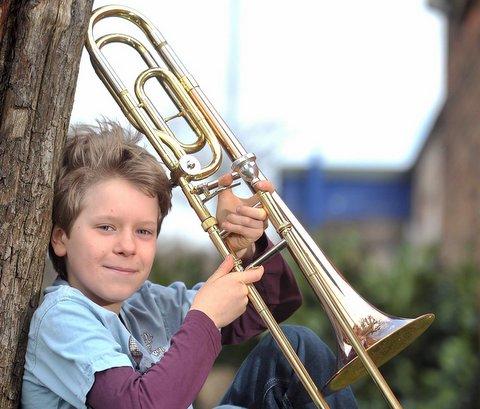 A gifted 11-year-old musician has written an orchestra composition for this year’s Bradford Schools’ Prom. 
Saltaire Primary School pupil Jake Jones, of Shipley, was shorter than his first trombone when he started to play three and a half years ago.