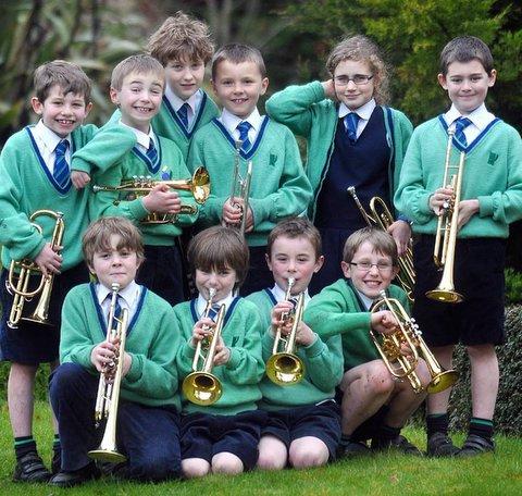 Talented musicians from a Bingley school are celebrating their success as trophy winners. 
Lady Lane Park’s school band triumphed in the Skipton festival for brass playing. 
